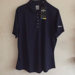 New Callaway navy youth xl golf polo
